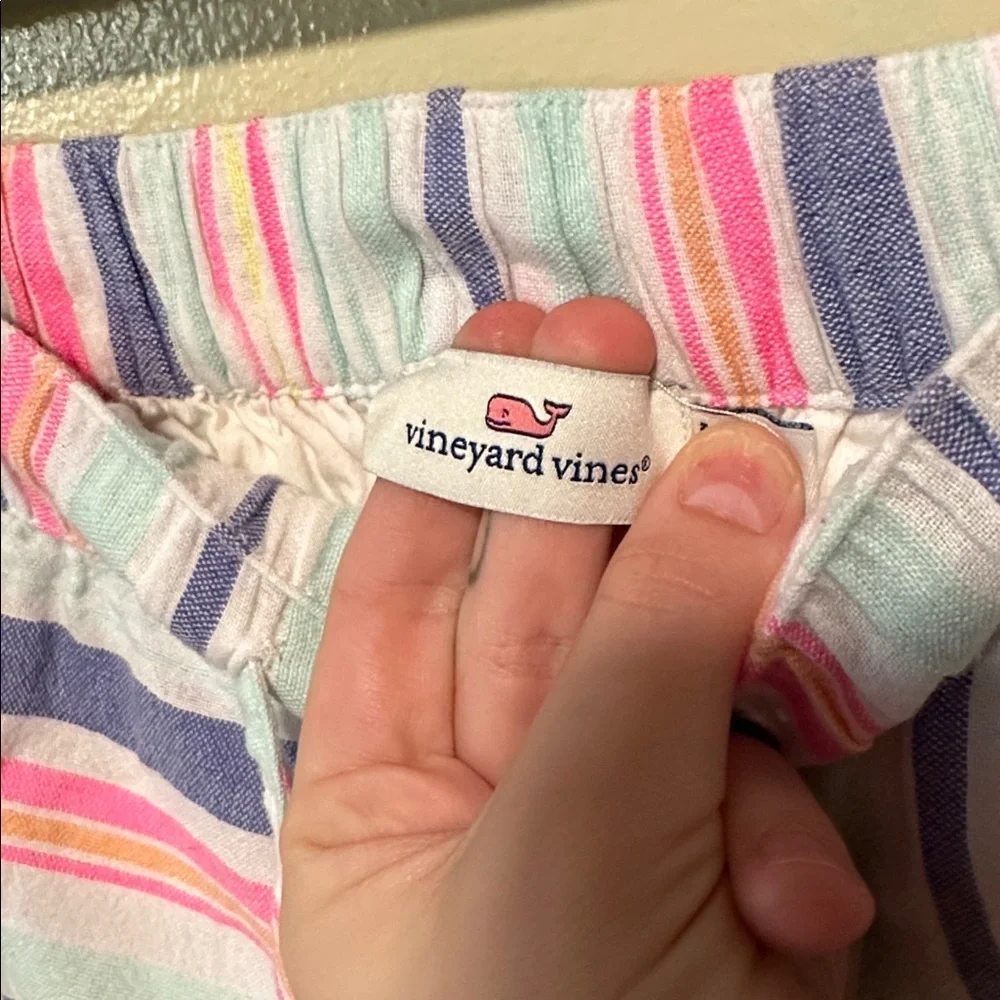 Vineyard Vines Womens Size XS Neon Striped Shorts - Picture 2 of 7